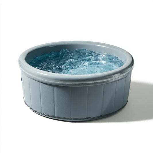 Aufstellpool Rundpool Grau Ø 180 cm Höhe 65 cm PVC